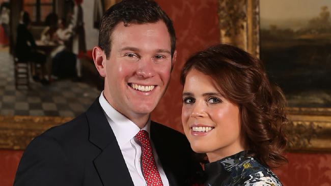 Jack and Eugenie’s wedding is less than two months away. Picture: AFP Photo/Pool/Jonathan Brady