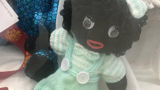 Racist golliwog dolls on display at the Royal Adelaide Show — in 2018.