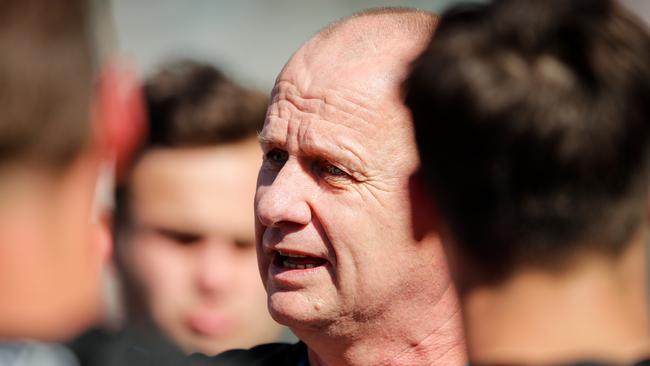 Ken Hinkley is still waiting to find his best 22 for 2020. Picture: Matt Turner/AFL Photos via Getty Images