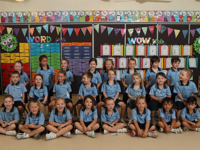 Prep Class F from Highland Reserve State School at Upper Coomera. Picture Glenn Hampson Back Row L-R: Evie Young, Queenie Zlomislic, Anya Buck, Mia Coorey, Miffy Evans, Archer Harris, Mitchell Buljan, Hunter Webster Middle: Luca Whitney, Syntara Pipe, Jada Welch, Kai Andrews, Beck Keeton, Tasmin Walker, Hunter Kennedy, Kobe Spies Front: Jax Gibson, Grace Evans, Kara Walsh, Bella Meliendrez, Jackson Bronatowski, Evie Shotbolt, Samuel Boothman, Charlie Kissel