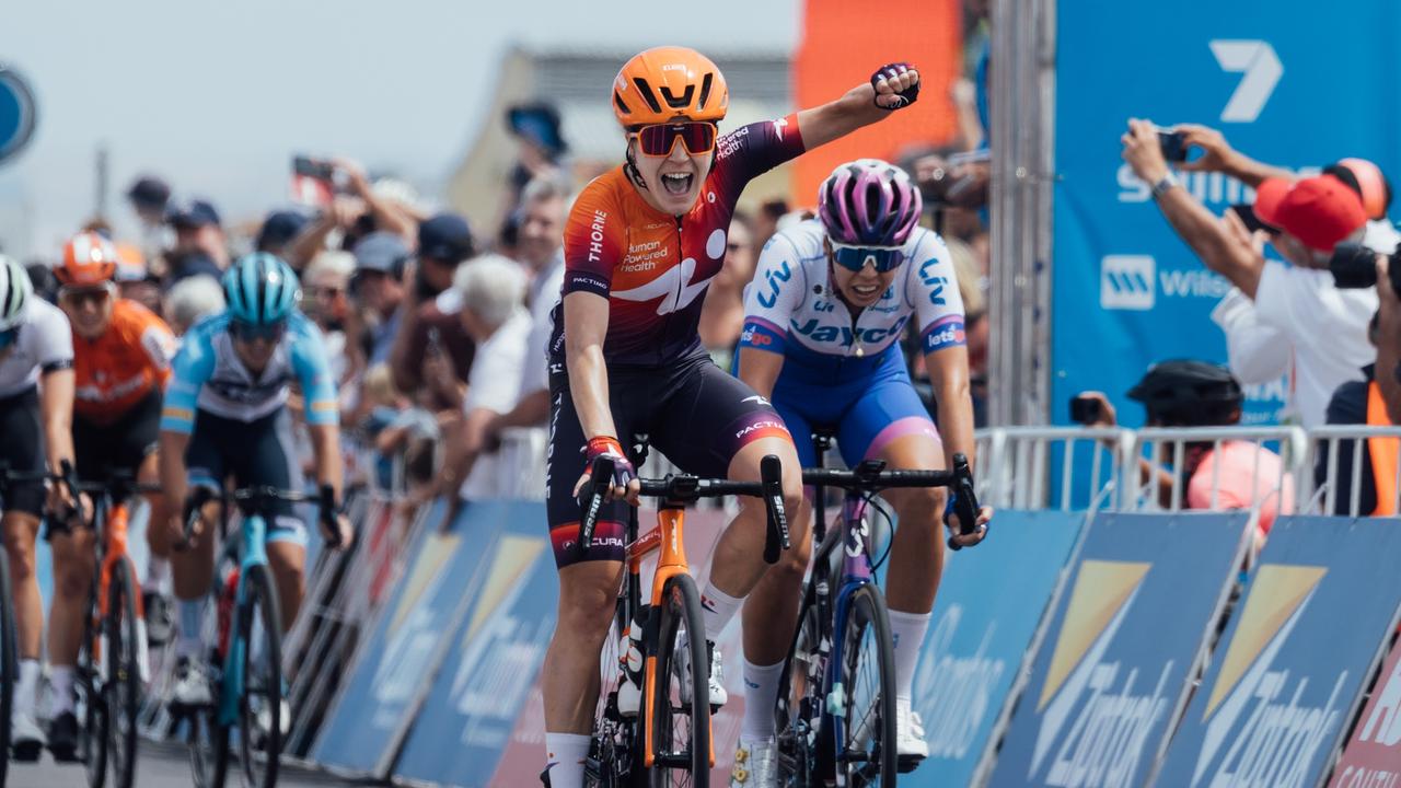 Daria Pikulik won the first stage of the Women’s TDU on Sunday.