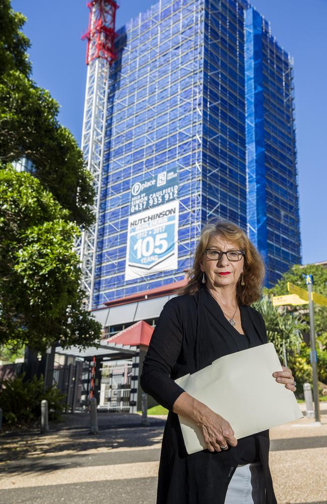 Katharine Fresier outside 11 Thornton St in 2017. Picture: Richard Walker