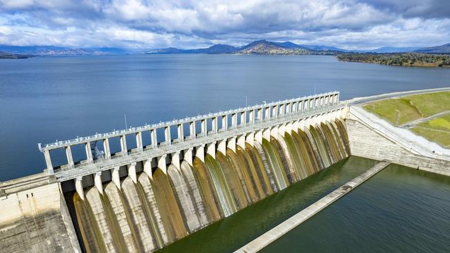 A recent picture taken of Hume Dam near Albury. Picture: Zoe Phillips