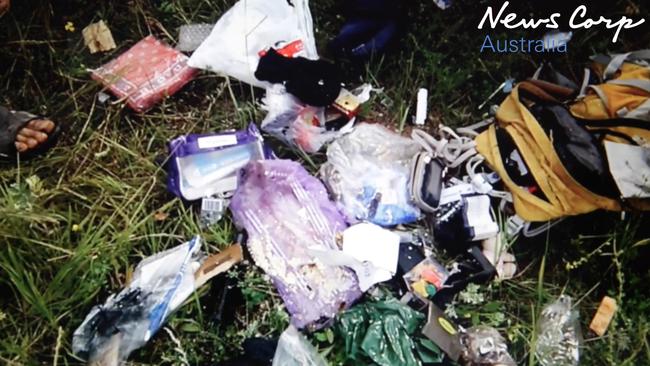 Items strewn ... The personal belongings of the MH17 victims. Picture: Supplied