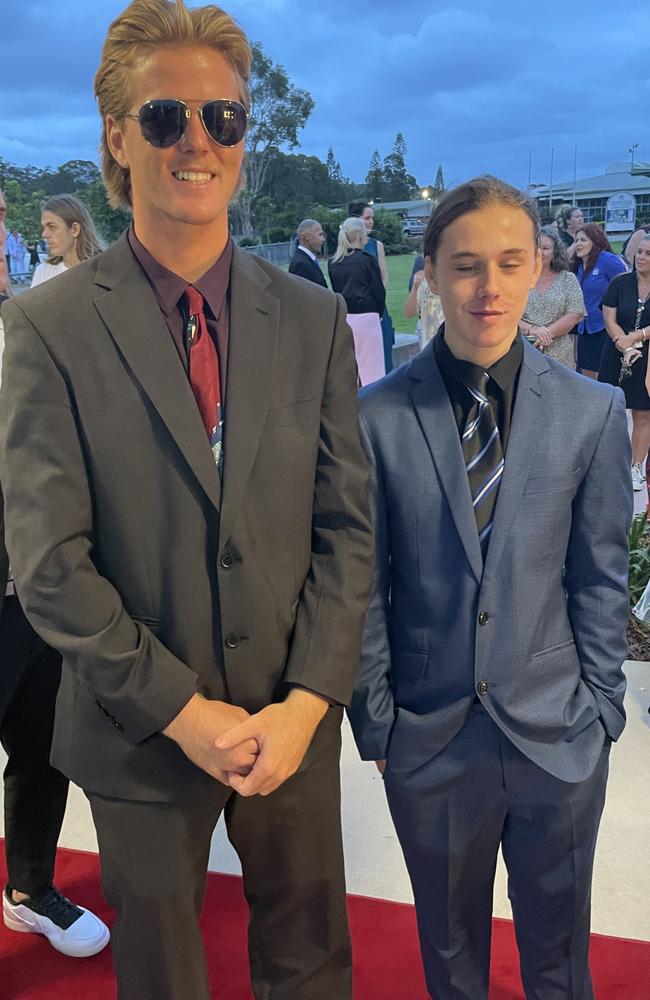 Kaiden and Chad at the 2023 Mountain Creek State High formal.