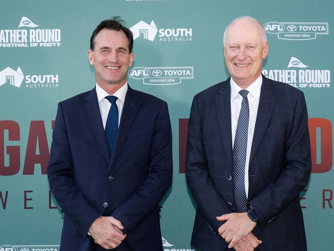 Andrew Dillon and Richard Goyder. Picture: Dylan Burns