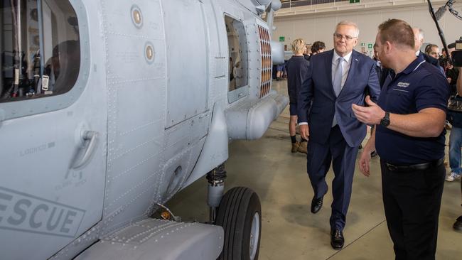 The Coalition says it will buy new military helicopters and other equipment. Picture: Jason Edwards