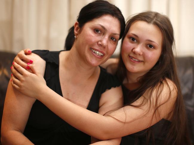 Roberta Williams with daughter Dhakota Willimas. Picture: Bradley Hunter