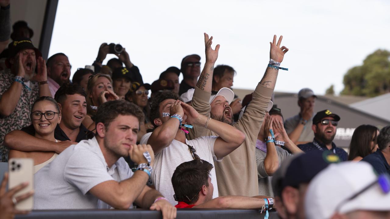 Fans enjoying LIV Golf at Grange Golf Club. Picture: Brett Hartwig