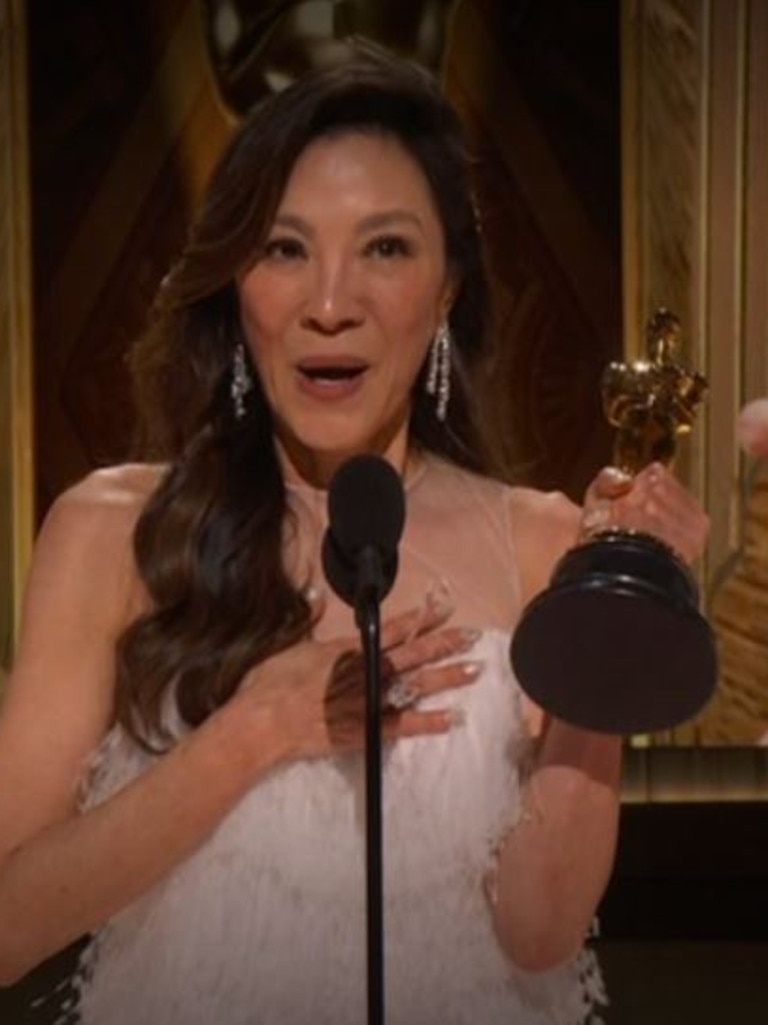 Michelle Yeoh wins Best Actress.