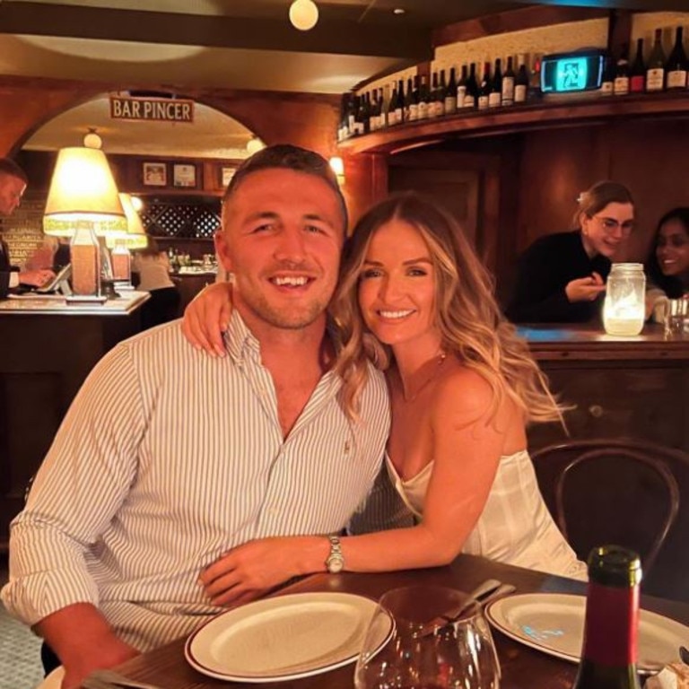 Burgess celebrated his 34th birthday last week, and posted this picture with his girlfriend Lucy Graham. Picture: Instagram