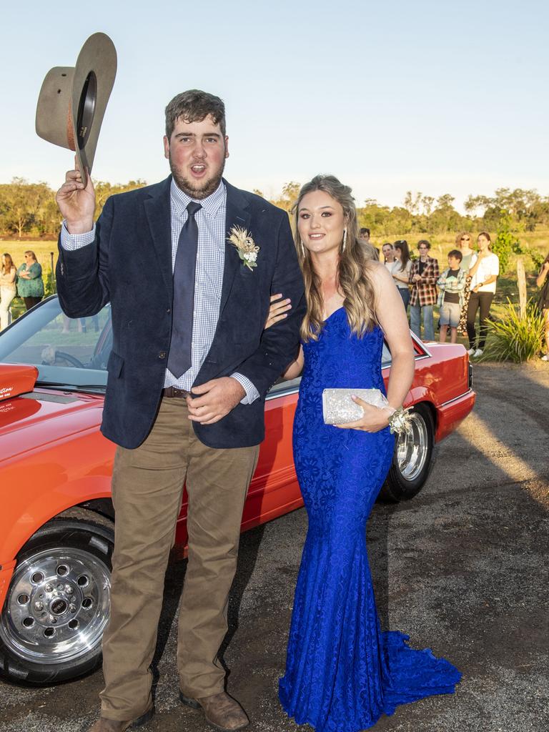 Lawson Smith and Mia Knapman. Mary MacKillop Catholic College formal at Rosalie House. Thursday, November 18, 2021. Picture: Nev Madsen.