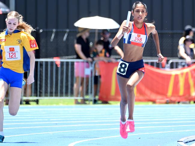 Queensland Little Athletics State Relay Championships. Saturday December 2, 2023. Picture, John Gass