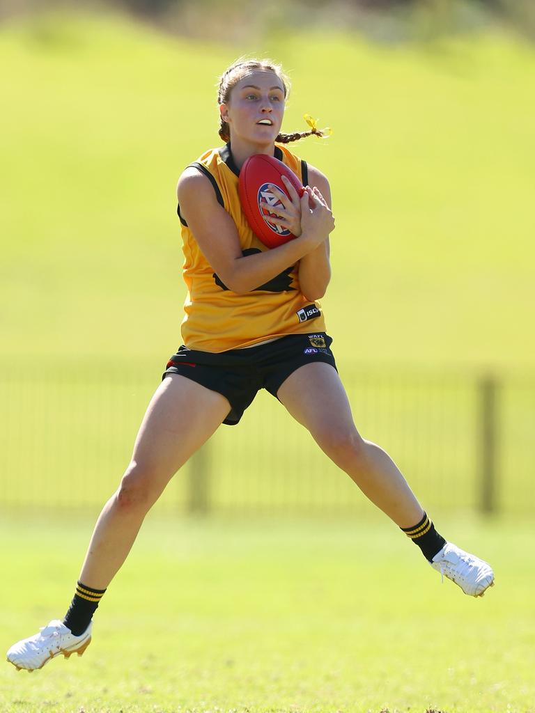 Ella Slocombe has been a draft bolter this year after her performances for Claremont and Western Australia. Picture: Paul Kane/AFL Photos/via Getty Images