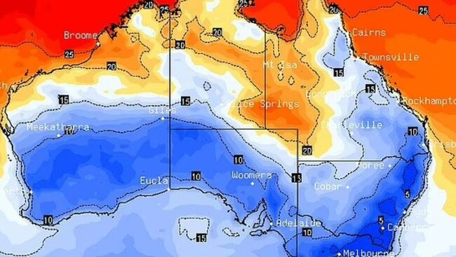 Temperatures will plummet to just 1C in southern Queensland later this week. Picture Stormcast