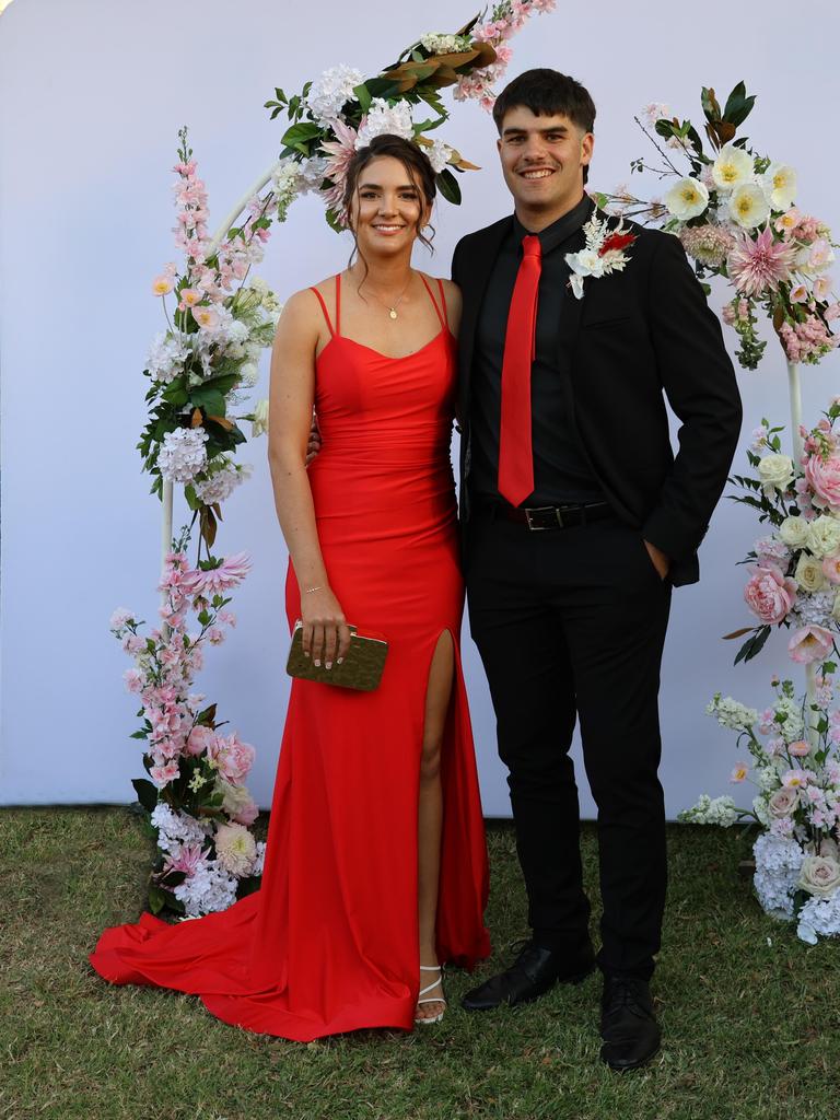Alyssa and formal partner at the 2024 St Ursula's College formal.