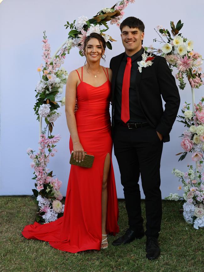 Alyssa and formal partner at the 2024 St Ursula's College formal.