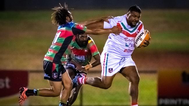 Shaun Wauchope playing for the Nightcliff Dragons in the NRL NT. Picture: Patch Clapp / NRL NT