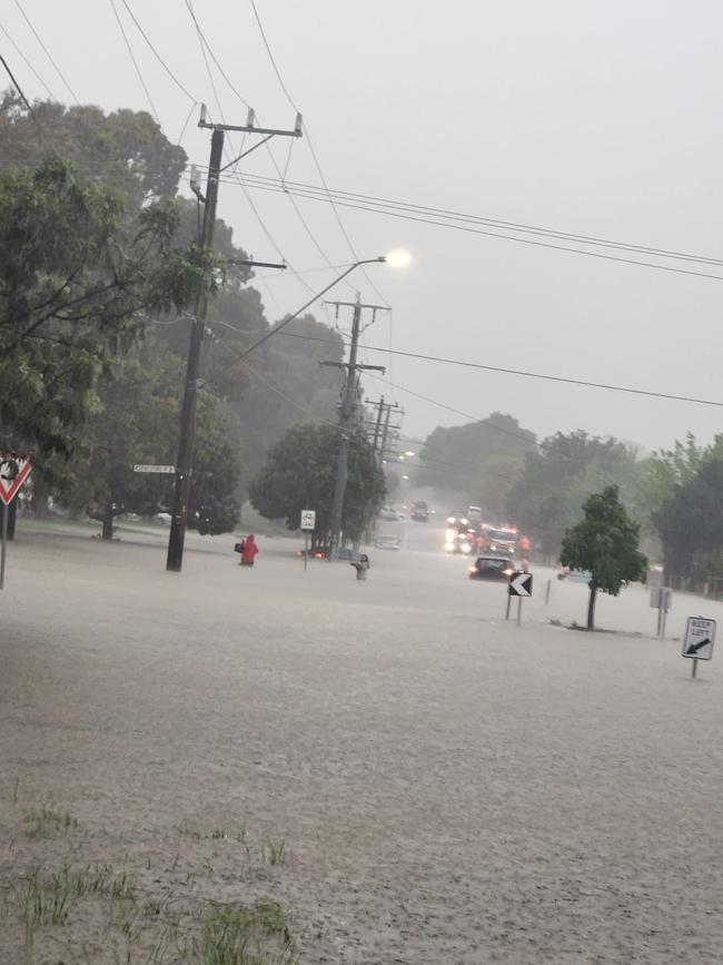 Lilydale floods. Picture: Yarra Valley Rides Facebook page