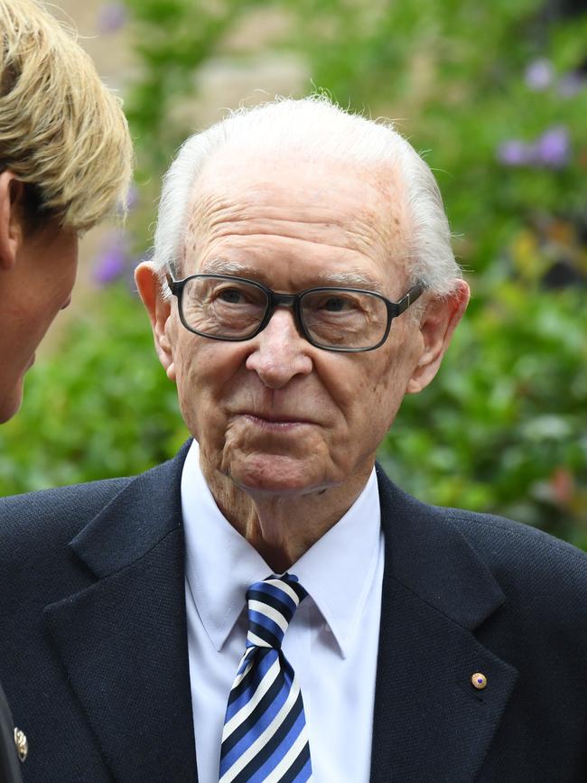 Brian Henderson was among the mourners at St Mark's Church.