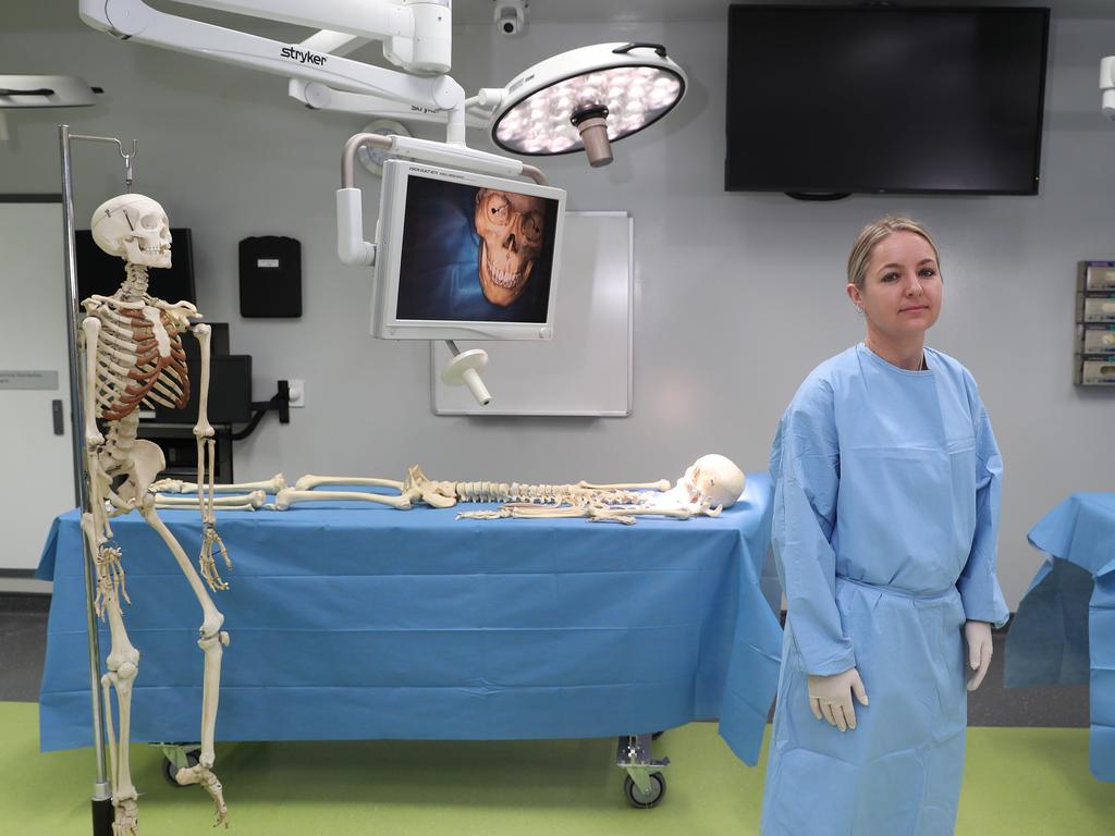 AFP Associate Professor Jodie Ward believes police are on the brink of uncovering the fates of hundreds of missing Aussies by testing bones which have been handed in to police stations from across Australia for decades. Picture: Brett Costello