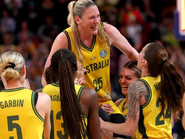 Two Opals stars say Lauren Jackson should be open to playing in Paris. Picture: Kelly Defina/Getty Images