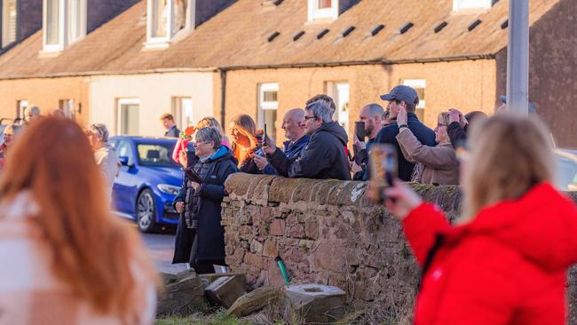 It wasn’t exactly a mammoth turnout for william at Monifieth. Picture: Steve MacDougall – Pool/Getty Images