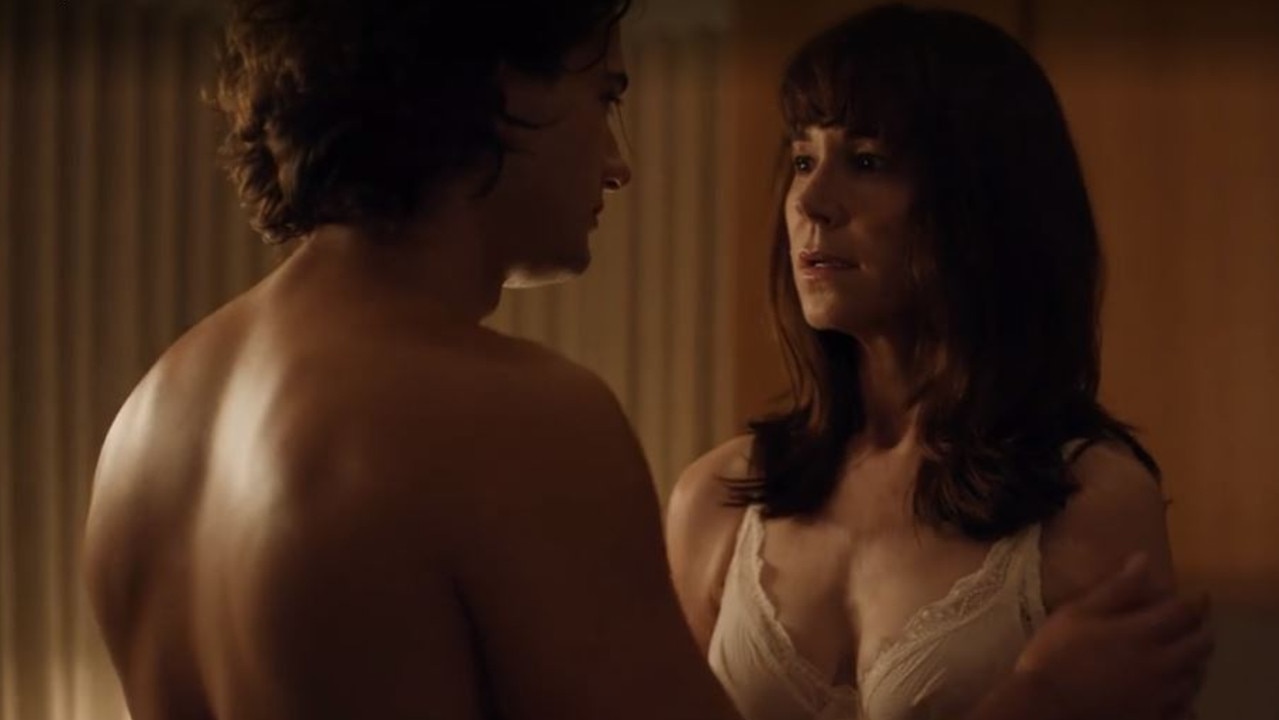 Frances O' Connor in screen grabs from her role in the sexy anthology series Erotic Stories, screening on SBS. Picture: SBS