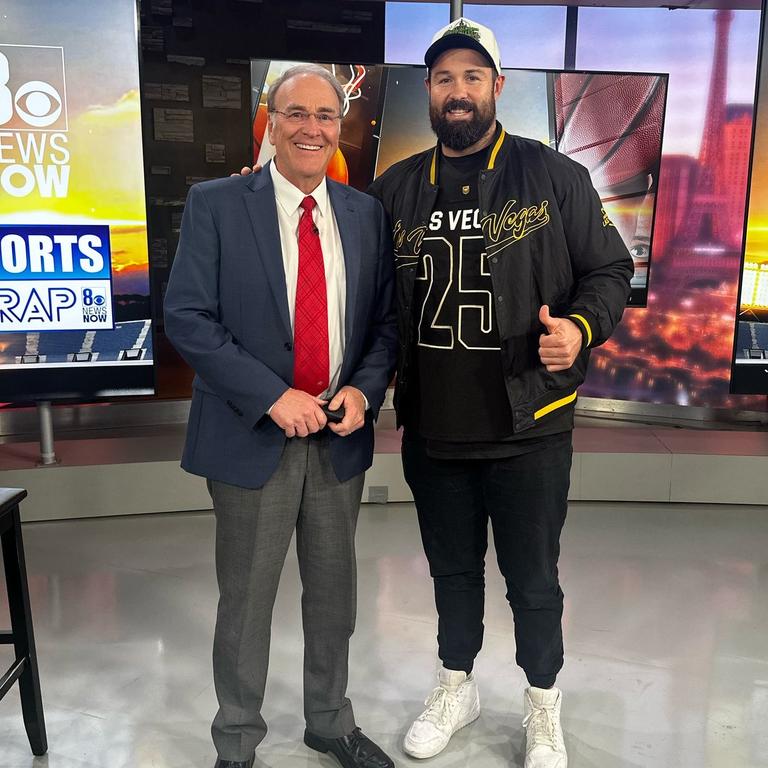 Aaron Woods on Las Vegas television on Sunday.