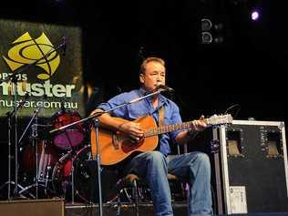 John Williamson performs on the Main Stage at the Optus National Music Muster. Picture: Craig Warhurst