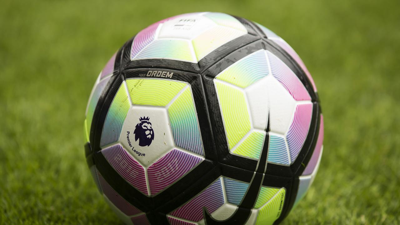 English Premier League logo is seen on the match ball