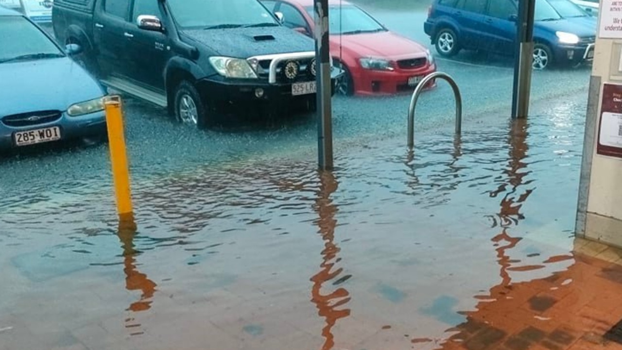 Flooding hits Emerald St, Cooroy, on January 2. Picture: Brendan Lewis.