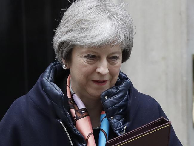 Britain’s Prime Minister Theresa May has blamed Russia for the nerve agent attack, sparking a war of words. Picture: Kirsty Wigglesworth