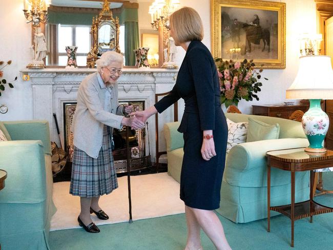 Queen Elizabeth II was determined to swear in Britain's new Prime Minister Liz Truss. Picture: AFP.