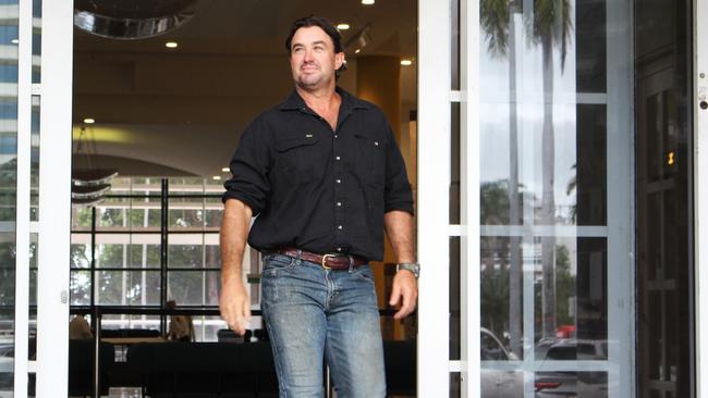 Outback Wrangler Matt Wright outside the Supreme Court in March. Picture: Jason Walls