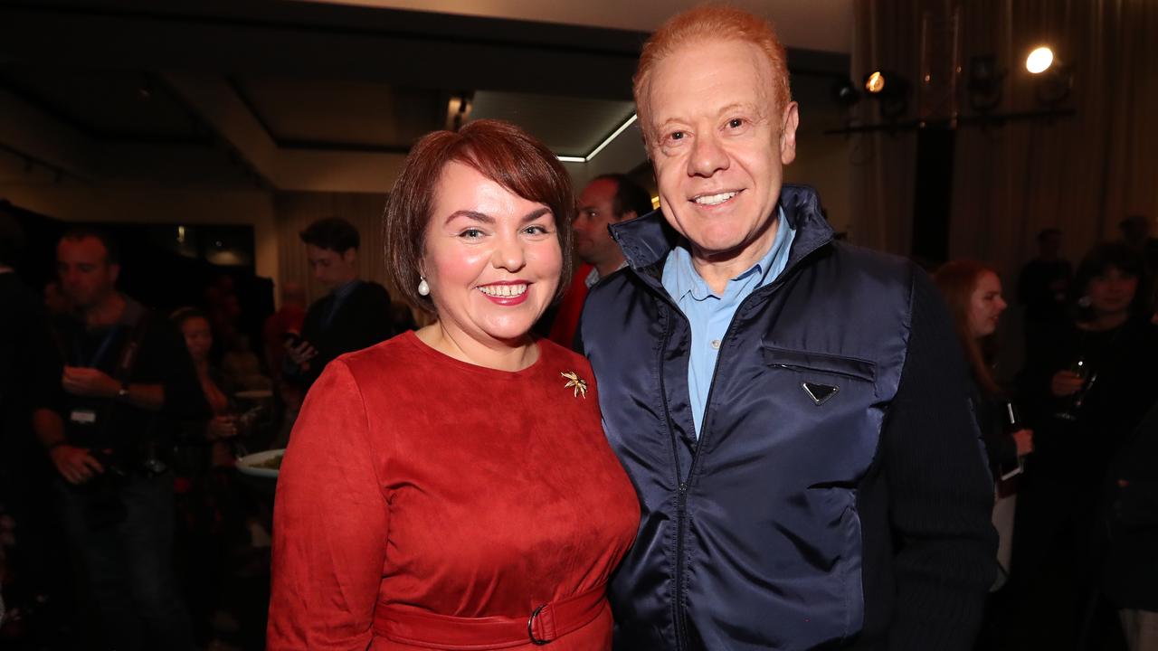 NEWS2019ELECTION 18/5/2019. DAY 38    Senator Kimberley Kitching and Anthony Pratt at the ALP Election night event at Hyatt Place in Essendon, Melbourne. Picture Kym Smith