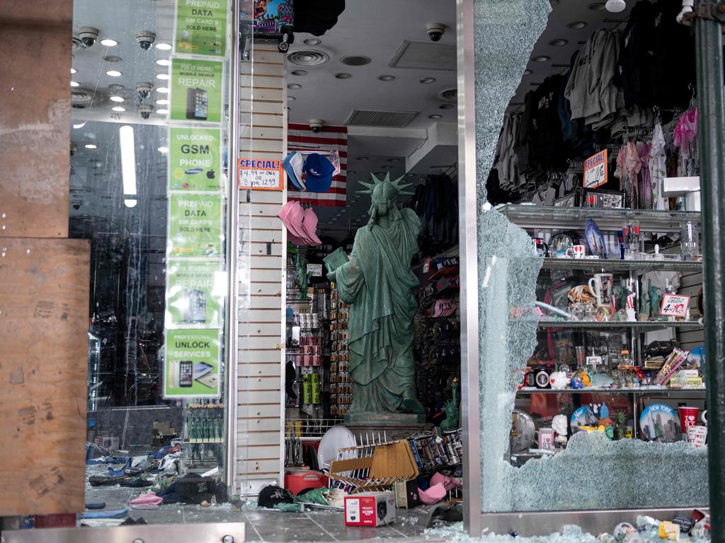 A souvenir shop in Manhattan in New York City. Picture: Johannes Eisele/AFP