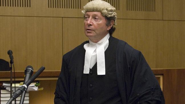 Peter Lavac in his day job as a defence barrister'.