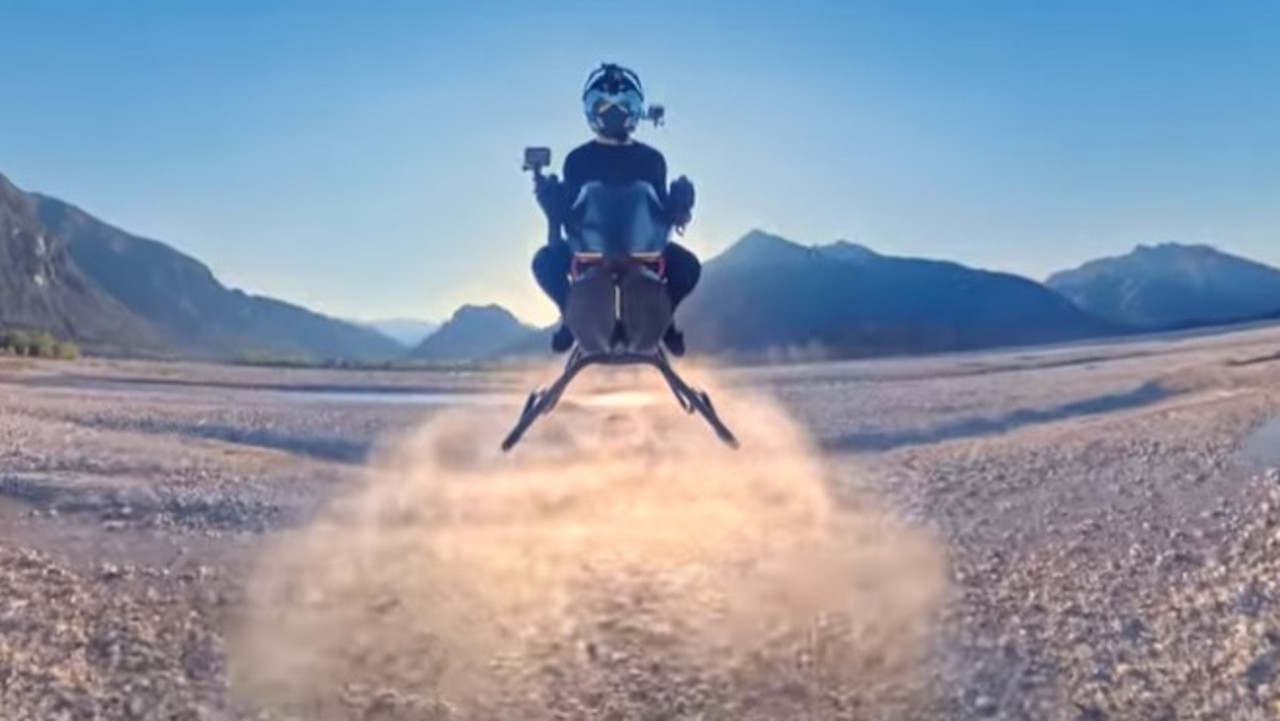 The bike carries one person. Picture: Volonaut/YouTube