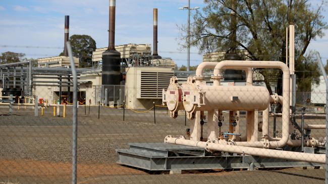 A Santos gas-powered electricity plant. Picture: Nathan Edwards