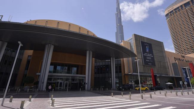 The closed compound of the Dubai Mall. Pic: AFP