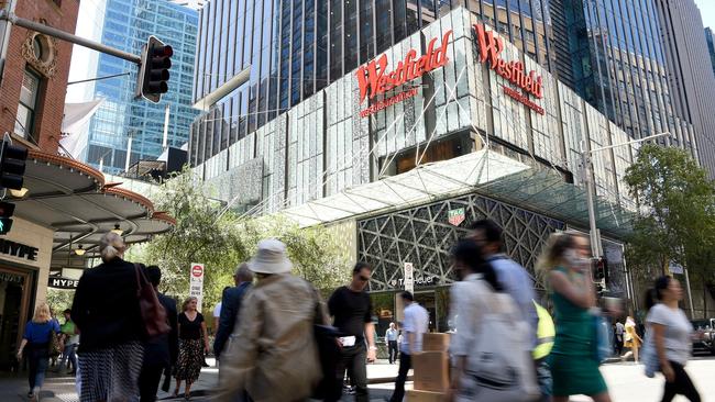 Westfield’s local owner Scentre has reported a 28 per cent jump in interim operating profit, even as the shopping centre giant battles the impact of lockdowns in Sydney and Melbourne. Picture: Bianca De Marchi/NCA NewsWire