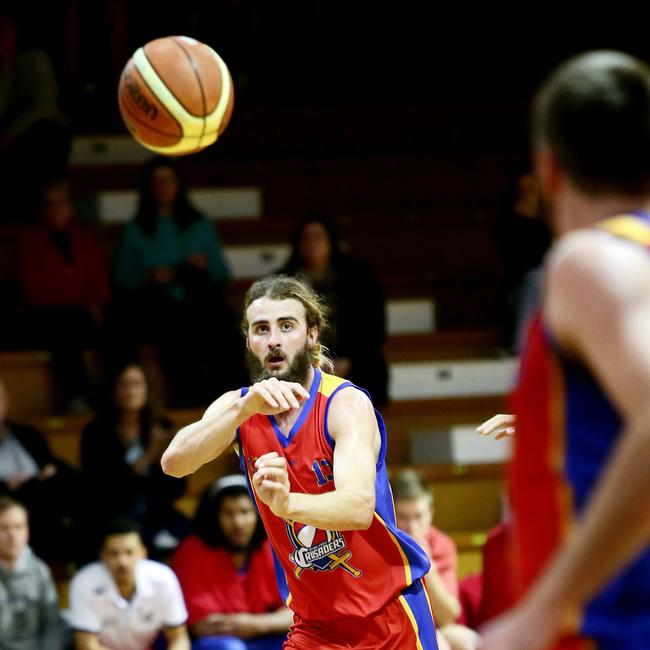 Callum Jenkins while playing for the Central Coast Crusaders vs Maitland Mustangs. Pic Sue Graham