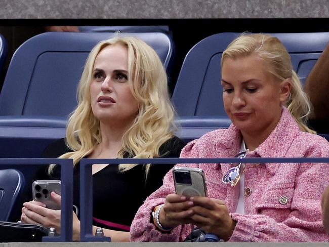 Rebel Wilson attends the Women's Singles Final match between Aryna Sabalenka of Belarus and Jessica Pegula of the United States on Day Thirteen of the 2024 US Open. Picture: Sarah Stier/Getty Images