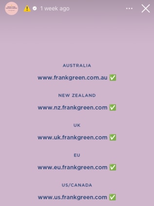 I've just fallen for a fake online Frank Green website. Looking at