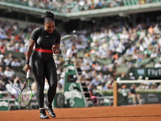 Williams says the suit is as much about function as style. Picture: AP