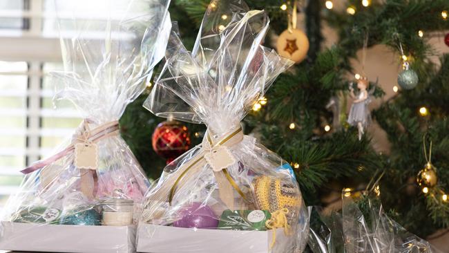 Dalby residents Leah Rook and Tammy Hope are running a Christmas Hamper campaign as a Drought Angels Fundraiser. Picture: Susan Jacobs Photography