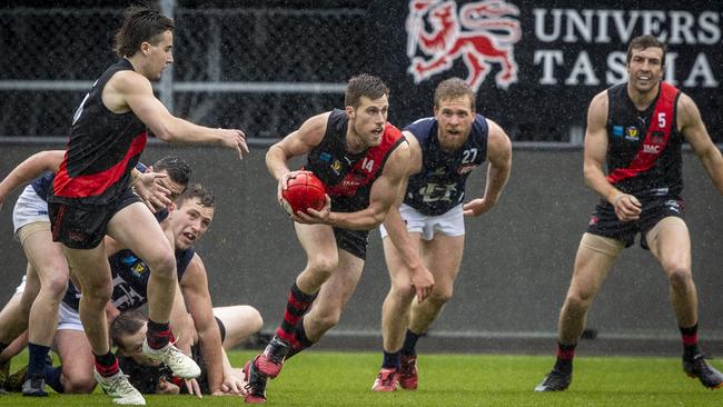 North Launceston and Launceston will open round eight of the TSL season on Friday night in another titanic battle. Picture: LUKE BOWDEN