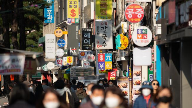 South Korea’s economy is significantly entangled in the increasing US tech restrictions placed on China. Picture: Getty Images