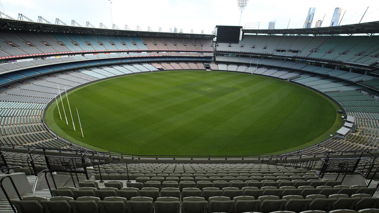 The MCG has been empty for more than a year.